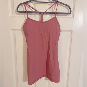 Lululemon tank with built in bra. Size 8
